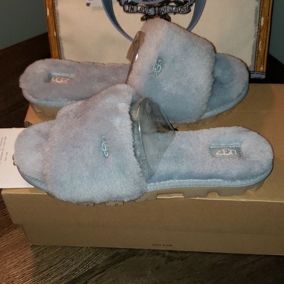 New Ugg Women's Cozette Shearling Slide in Succulent Size 8 - Picture 7 of 8